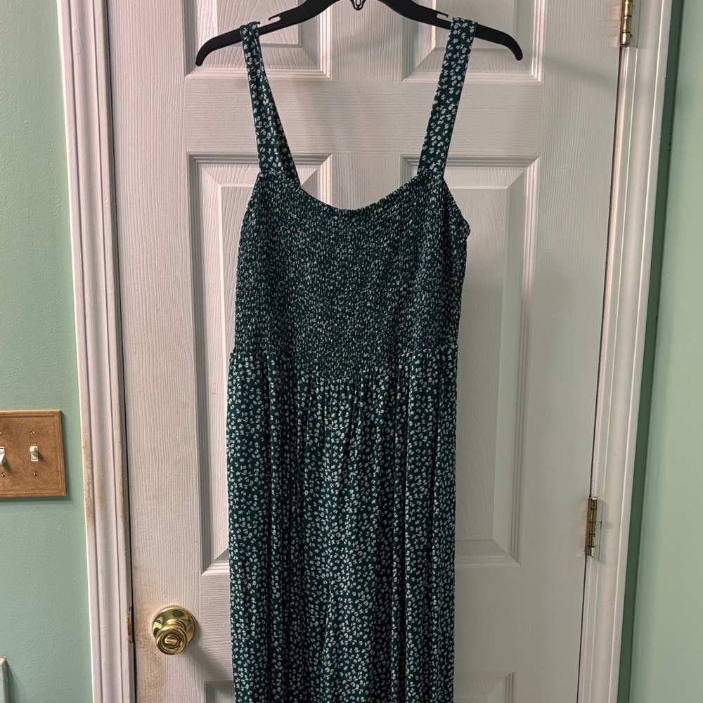 Elegant Green Patterned Romper